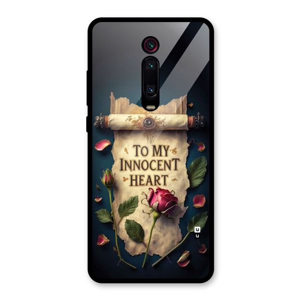 Innocence Of Heart Glass Back Case for Redmi K20 Pro