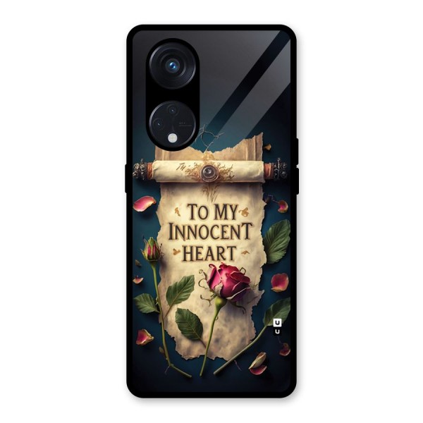 Innocence Of Heart Glass Back Case for Reno8 T 5G