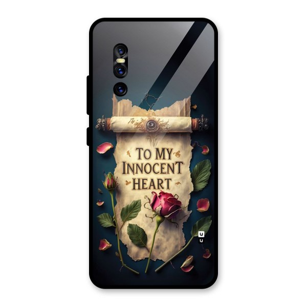 Innocence Of Heart Glass Back Case for Vivo V15 Pro