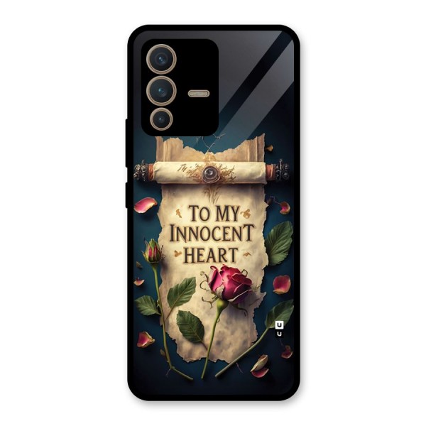 Innocence Of Heart Glass Back Case for Vivo V23 5G