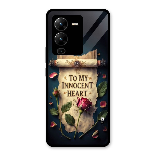 Innocence Of Heart Glass Back Case for Vivo V25 Pro