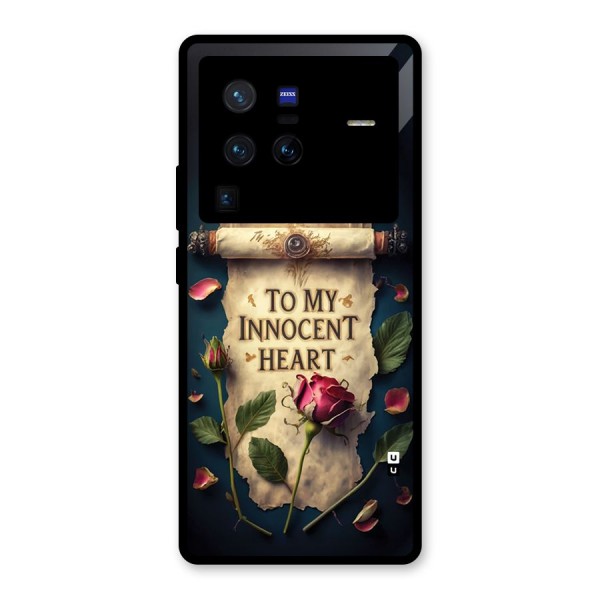 Innocence Of Heart Glass Back Case for Vivo X80 Pro