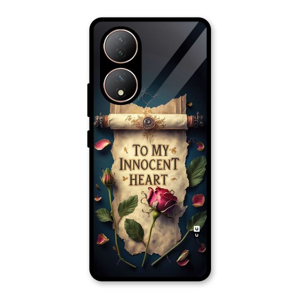 Innocence Of Heart Glass Back Case for Vivo Y100A