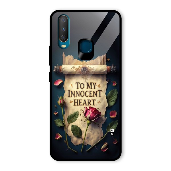 Innocence Of Heart Glass Back Case for Vivo Y12