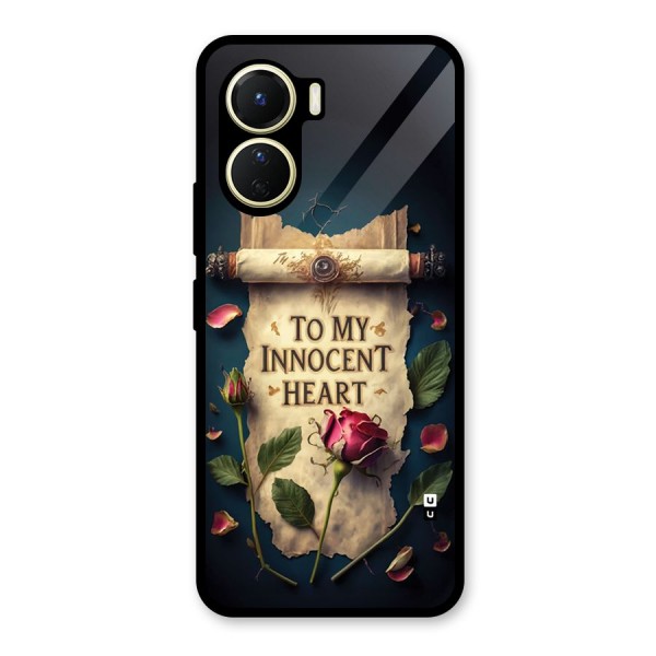 Innocence Of Heart Glass Back Case for Vivo Y16