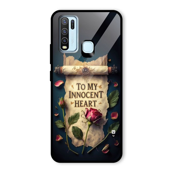 Innocence Of Heart Glass Back Case for Vivo Y50