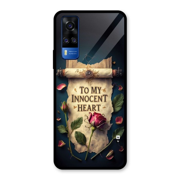 Innocence Of Heart Glass Back Case for Vivo Y51