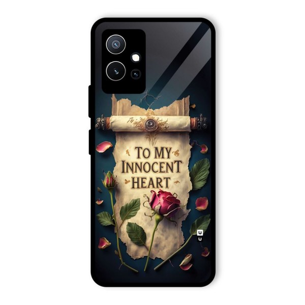 Innocence Of Heart Glass Back Case for Vivo Y75 5G