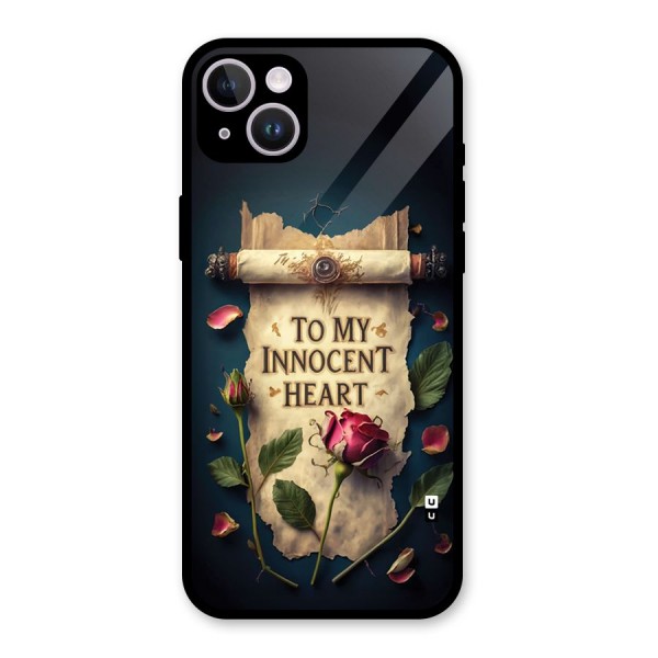 Innocence Of Heart Glass Back Case for iPhone 14 Plus