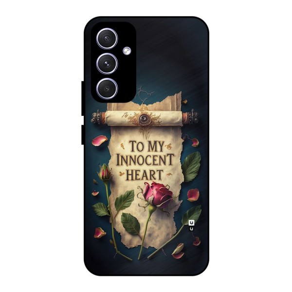 Innocence Of Heart Metal Back Case for Galaxy A54