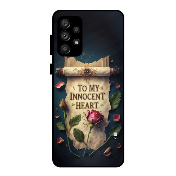 Innocence Of Heart Metal Back Case for Galaxy A73 5G