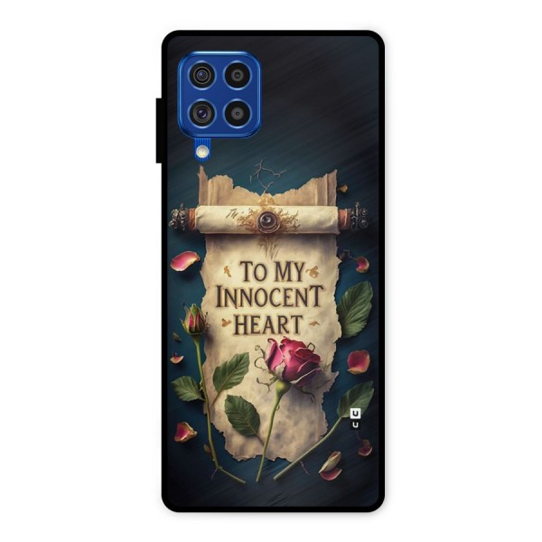 Innocence Of Heart Metal Back Case for Galaxy F62