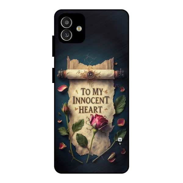 Innocence Of Heart Metal Back Case for Galaxy M13 5G