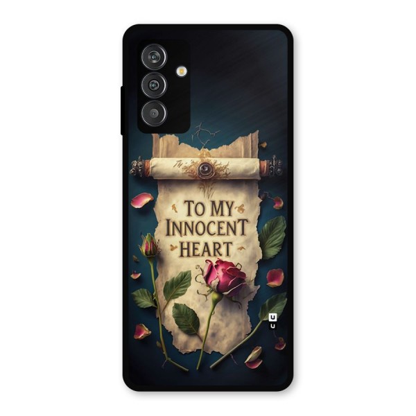 Innocence Of Heart Metal Back Case for Galaxy M14 5G