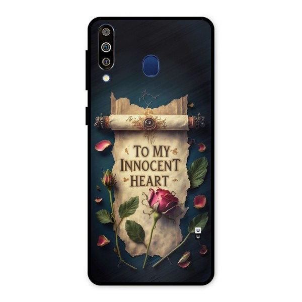 Innocence Of Heart Metal Back Case for Galaxy M30