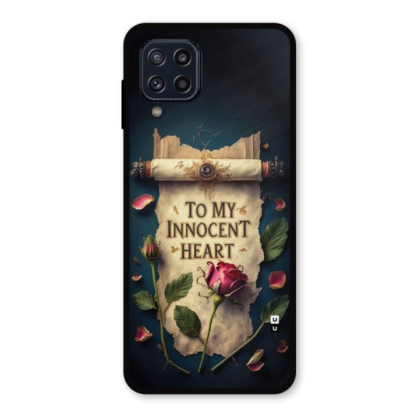 Innocence Of Heart Metal Back Case for Galaxy M32