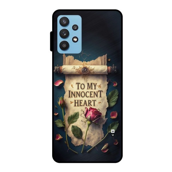 Innocence Of Heart Metal Back Case for Galaxy M32 5G