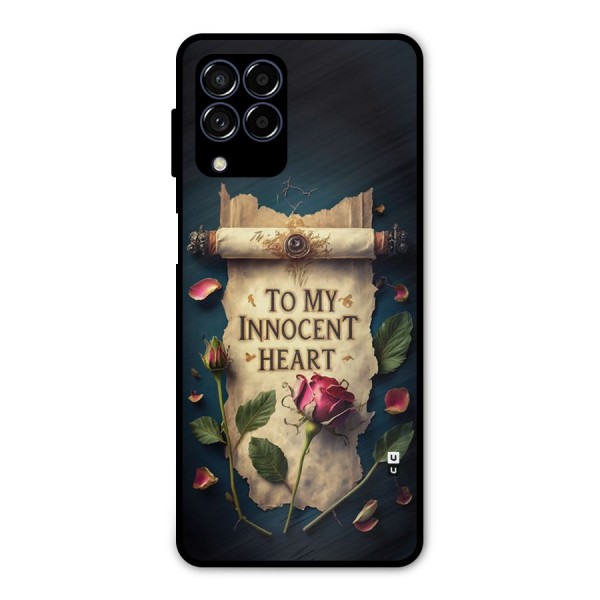 Innocence Of Heart Metal Back Case for Galaxy M53 5G