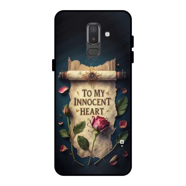 Innocence Of Heart Metal Back Case for Galaxy On8 (2018)