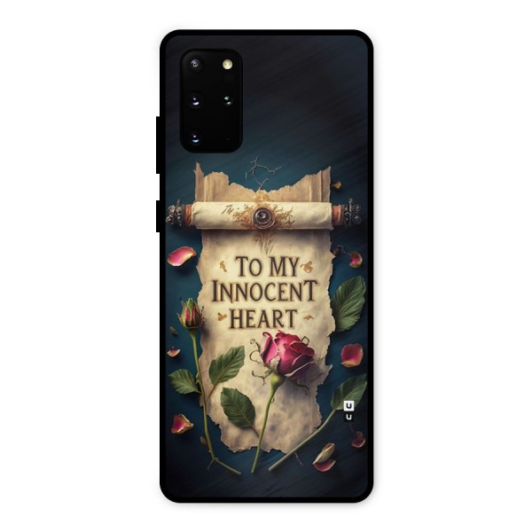 Innocence Of Heart Metal Back Case for Galaxy S20 Plus