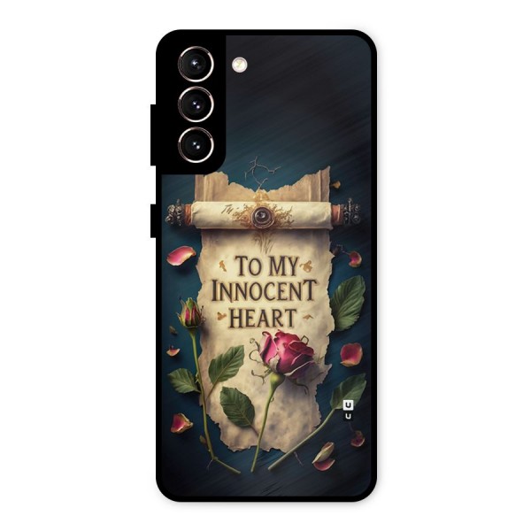 Innocence Of Heart Metal Back Case for Galaxy S21 5G