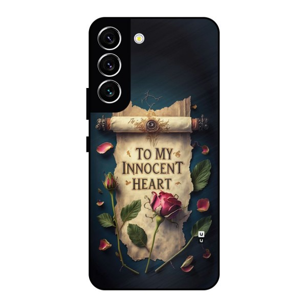 Innocence Of Heart Metal Back Case for Galaxy S22 5G