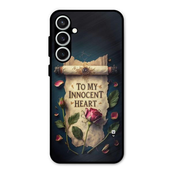 Innocence Of Heart Metal Back Case for Galaxy S23 FE