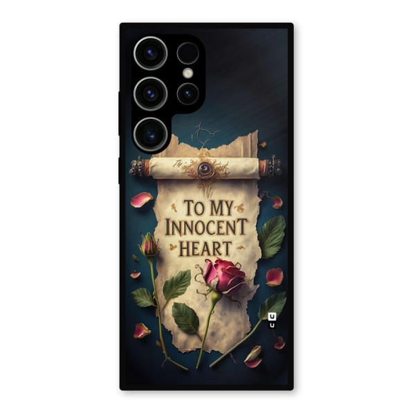 Innocence Of Heart Metal Back Case for Galaxy S23 Ultra