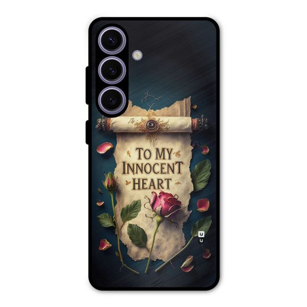 Innocence Of Heart Metal Back Case for Galaxy S24