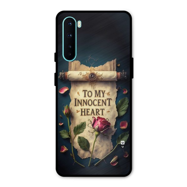 Innocence Of Heart Metal Back Case for OnePlus Nord