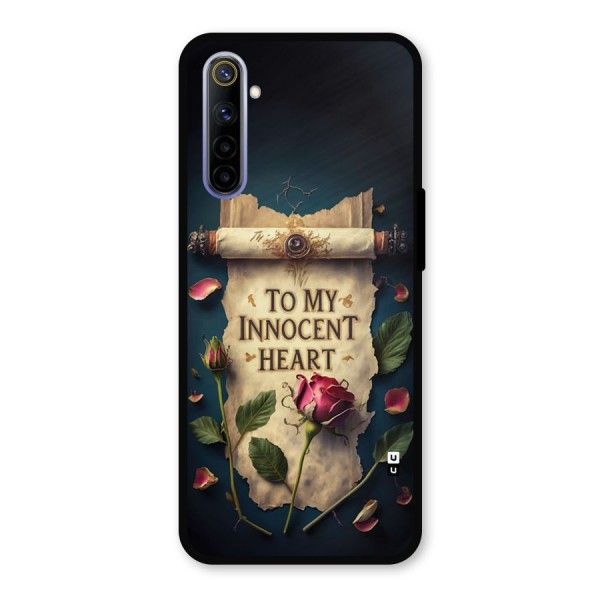 Innocence Of Heart Metal Back Case for Realme 6