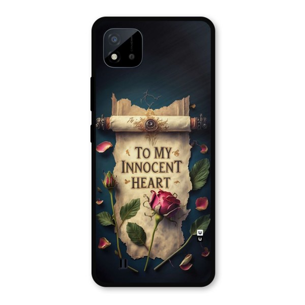 Innocence Of Heart Metal Back Case for Realme C11 2021