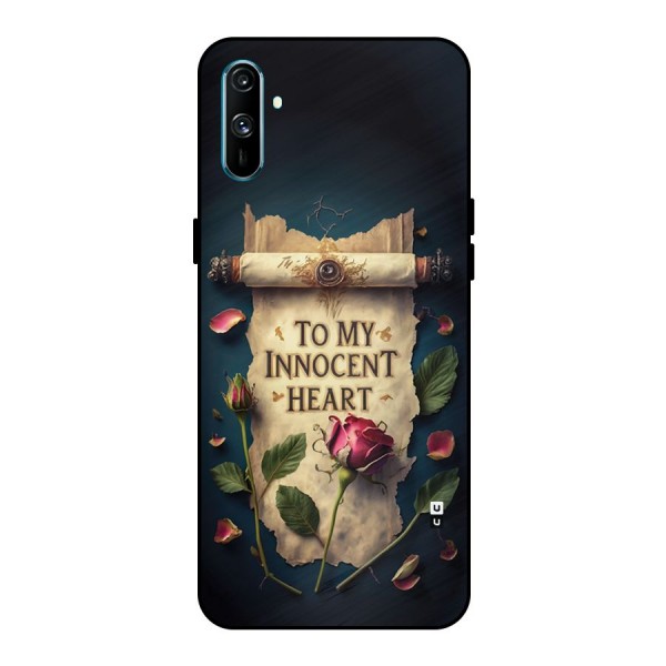 Innocence Of Heart Metal Back Case for Realme C3