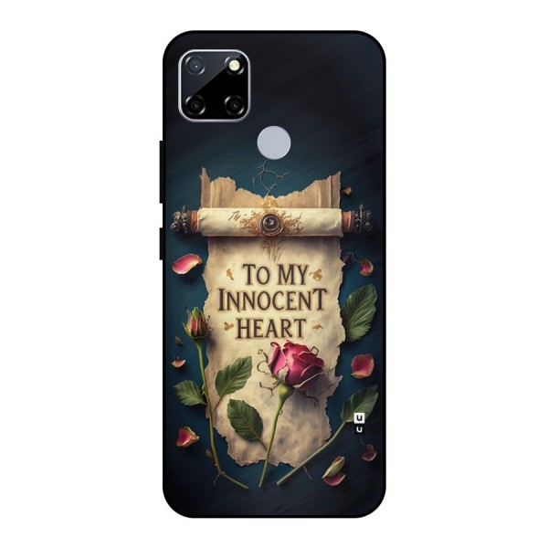 Innocence Of Heart Metal Back Case for Realme Narzo 20