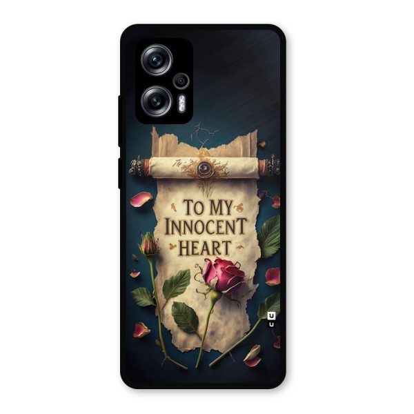 Innocence Of Heart Metal Back Case for Redmi K50i