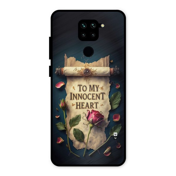 Innocence Of Heart Metal Back Case for Redmi Note 9