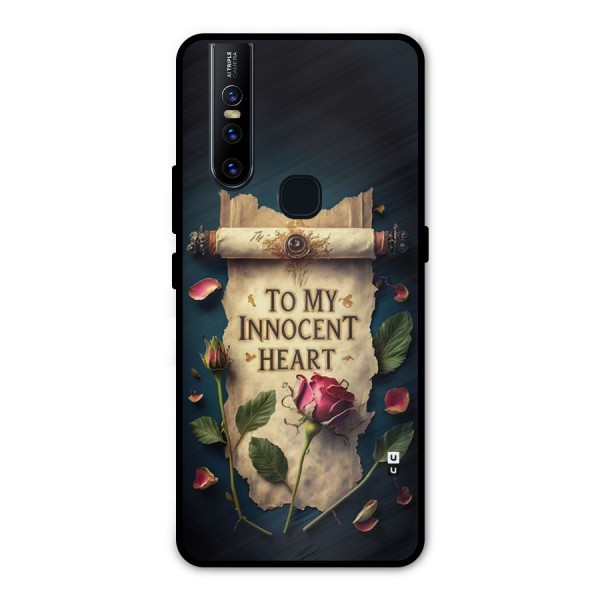 Innocence Of Heart Metal Back Case for Vivo V15