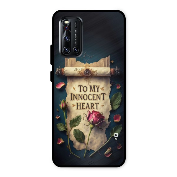 Innocence Of Heart Metal Back Case for Vivo V19