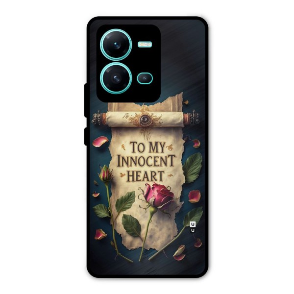 Innocence Of Heart Metal Back Case for Vivo V25