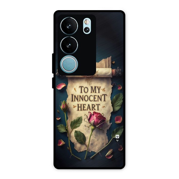 Innocence Of Heart Metal Back Case for Vivo V29