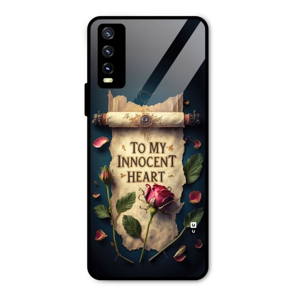 Innocence Of Heart Metal Back Case for Vivo Y20 2021