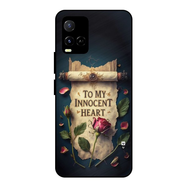 Innocence Of Heart Metal Back Case for Vivo Y21