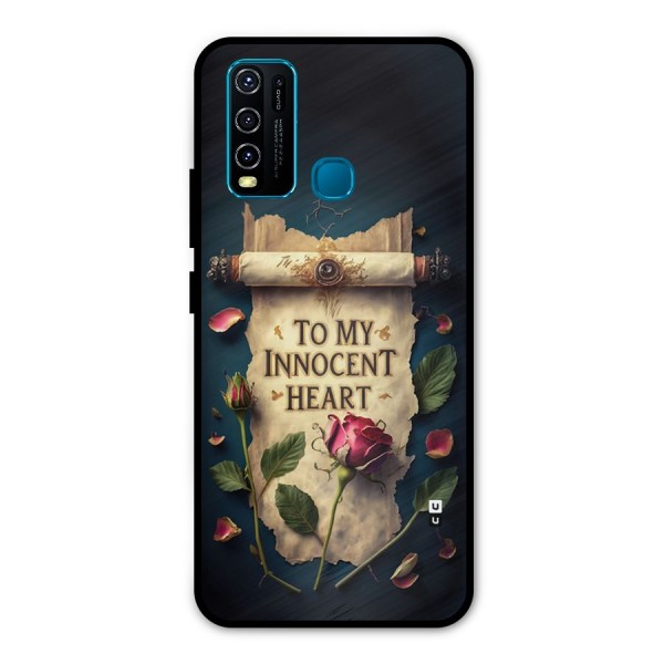 Innocence Of Heart Metal Back Case for Vivo Y30