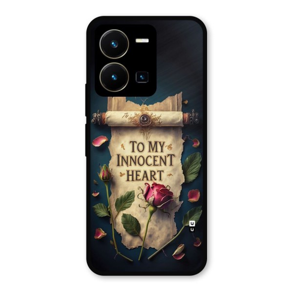 Innocence Of Heart Metal Back Case for Vivo Y35