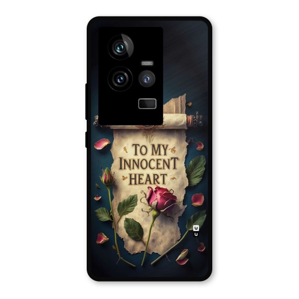 Innocence Of Heart Metal Back Case for iQOO 11 5G