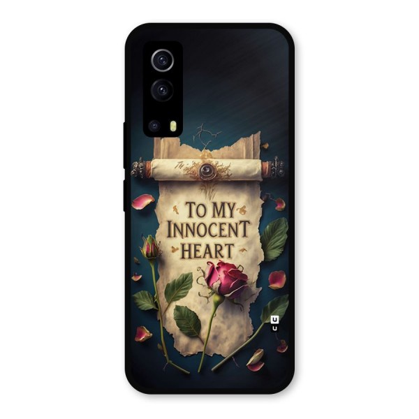 Innocence Of Heart Metal Back Case for iQOO Z3