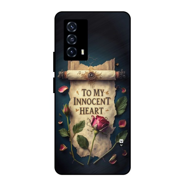 Innocence Of Heart Metal Back Case for iQOO Z5