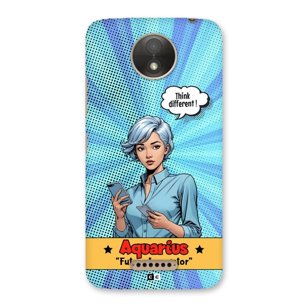 Innovative Aquarius Back Case for Moto C Plus