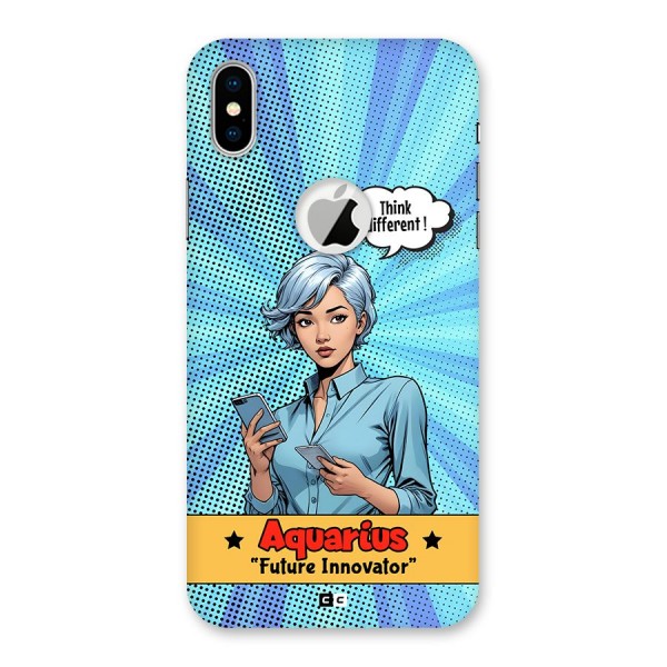 Innovative Aquarius Back Case for iPhone XS Logo Cut