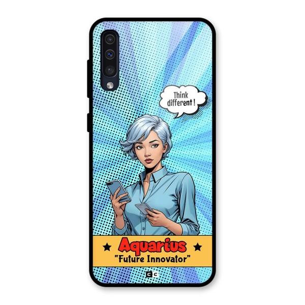 Innovative Aquarius Glass Back Case for Galaxy A50